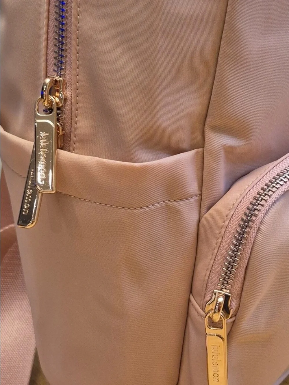 Lululemon Everywhere Backpack 11.5L Tea Rose Metal Hardware Rose Gold
